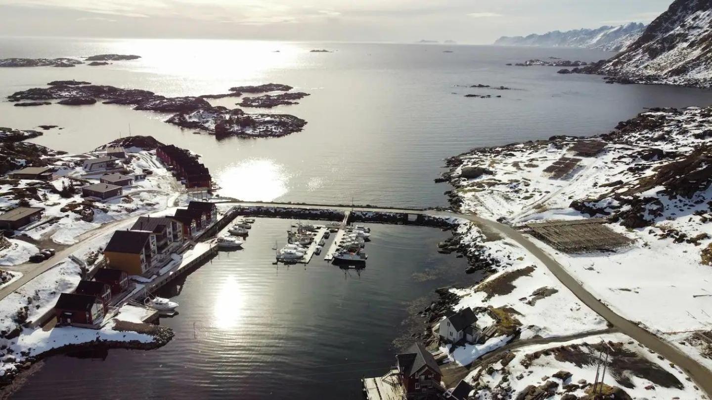 Spektakulær rorbu i autentiske omgivelser Ballstad Eksteriør billede