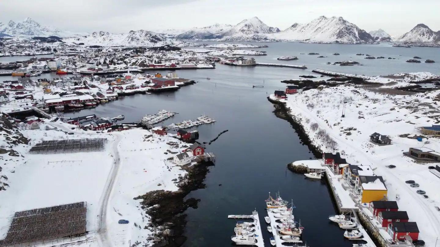 Spektakulær rorbu i autentiske omgivelser Ballstad Eksteriør billede