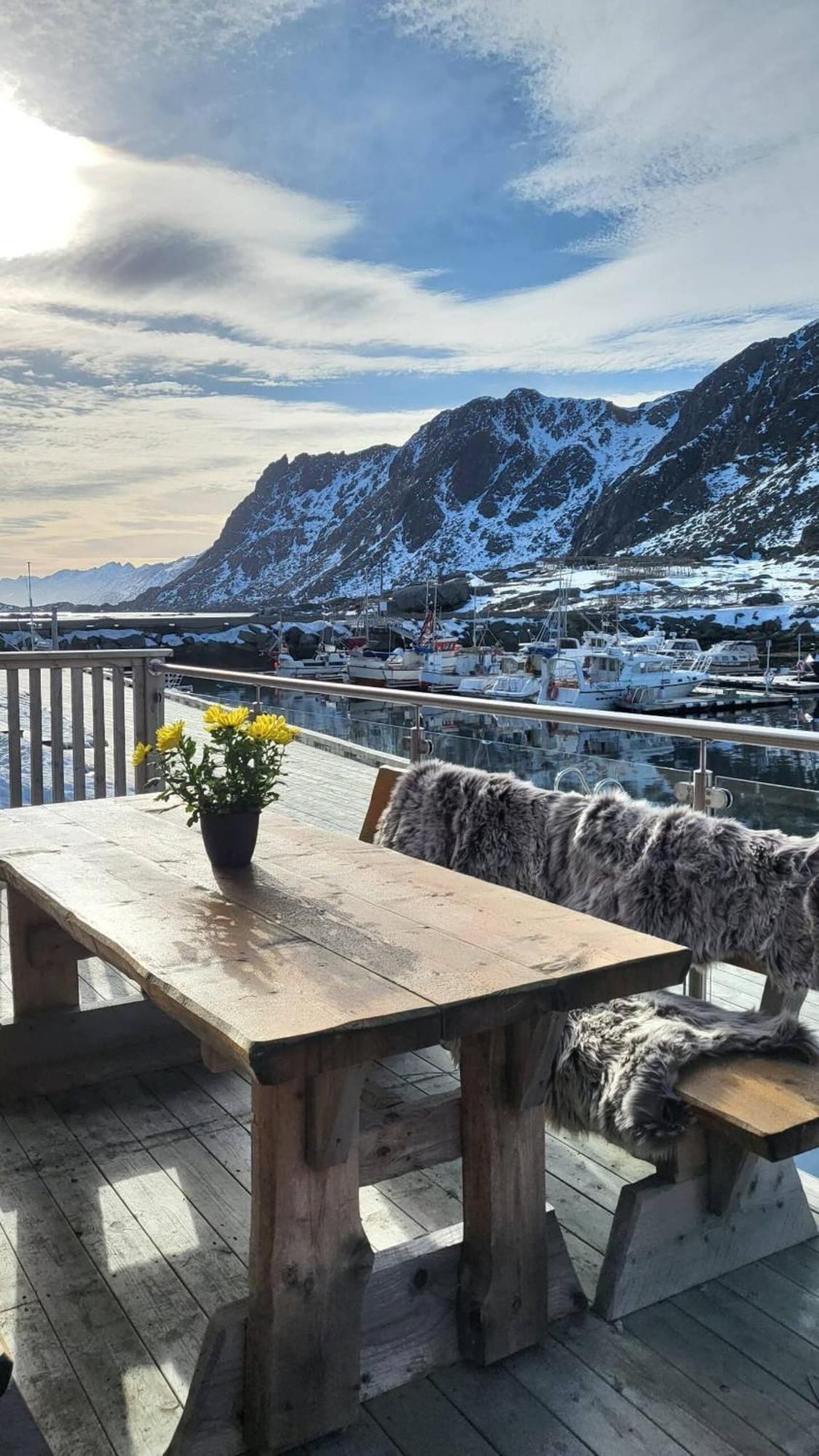 Spektakulær rorbu i autentiske omgivelser Ballstad Eksteriør billede